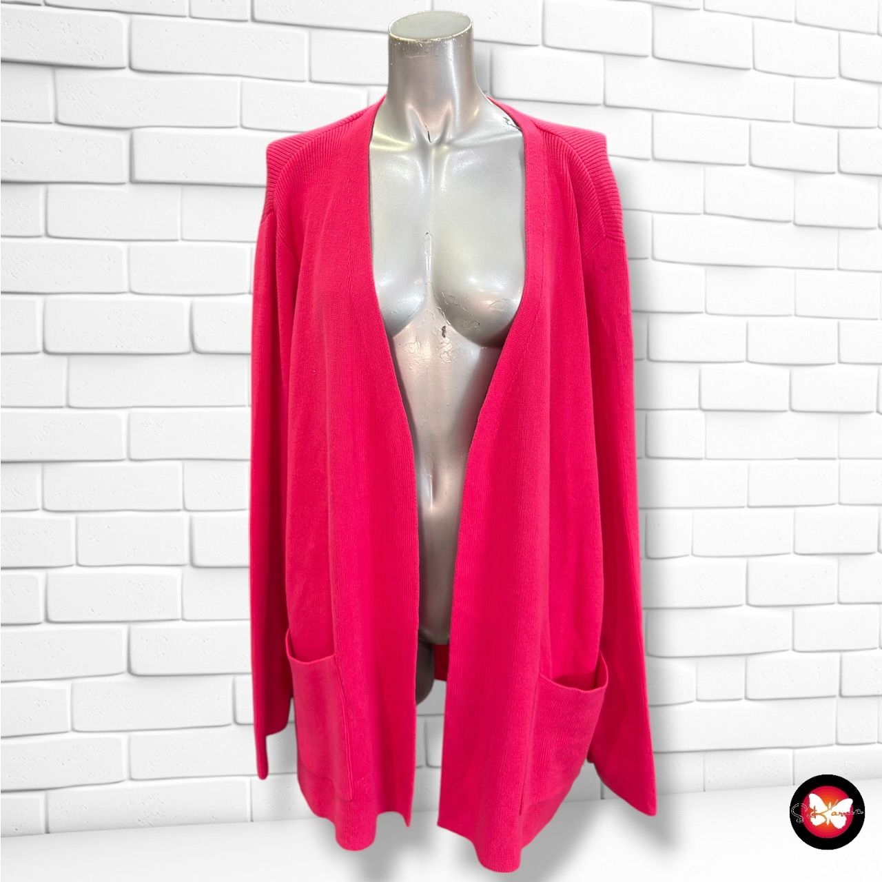 **HOY** Chaqueta de punto GINA LAURA color Fucsia Talla XXL