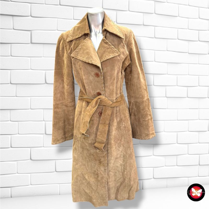 **HOY** Gabardina de ante VERO MODA color Camel Talla S