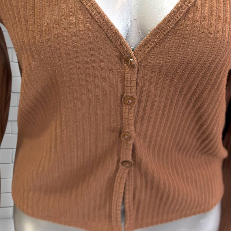 **HOY** Chaqueta de punto HOLLISTER color Marrón Talla L (pequeña)