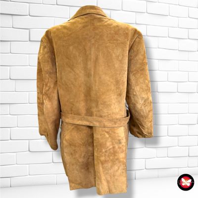 **HOY** Gabardina de ante color Camel Talla Hombre M/L