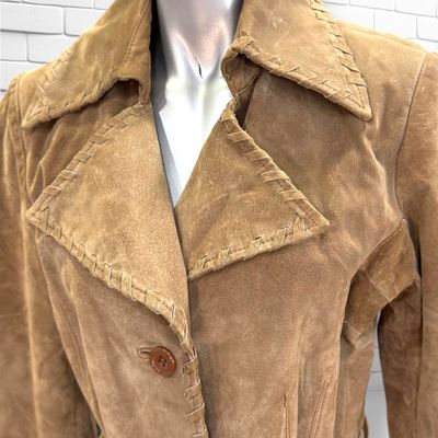 **HOY** Gabardina de ante VERO MODA color Camel Talla S