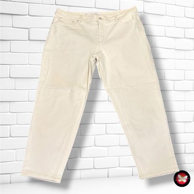 **HOY** Pantalón MANGO color Crema Talla 52