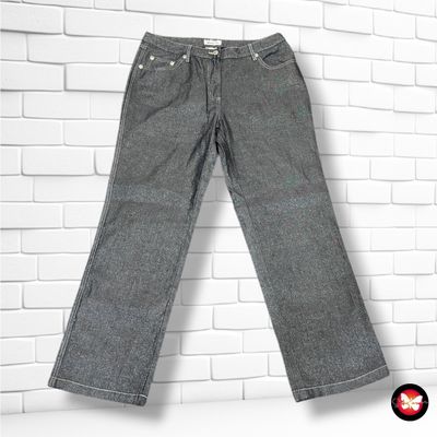 **HOY** Pantalón con lurex DRESS IN color Gris plateado Talla 50 (22UK)