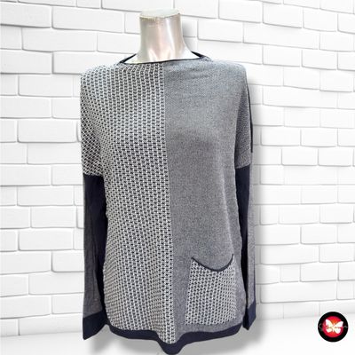 **HOY** Jersey de manga larga ANCORA color Azul marino y blanco Talla S