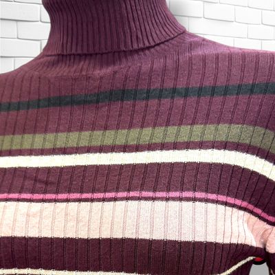 **HOY** Jersey de manga larga de rayas y cuello alto MORE&MORE color Varios Talla 36
