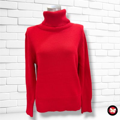 **HOY** Jersey de manga larga y cuello alto PUBLIC color Rojo Talla L