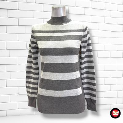 **HOY** Jersey de manga larga de rayas M&CO. color Gris Talla 36 (8UK)