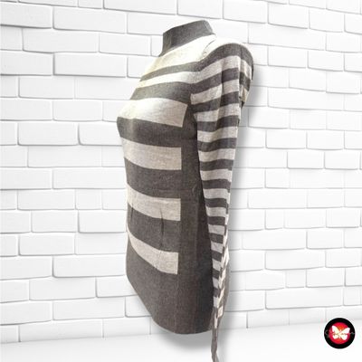 **HOY** Jersey de manga larga de rayas M&CO. color Gris Talla 36 (8UK)