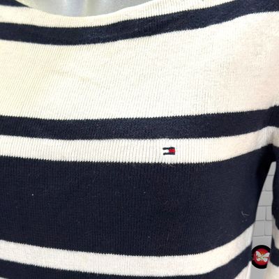**HOY** Jersey de manga larga TOMMY HILFIGER color Azul marino y crema Talla S