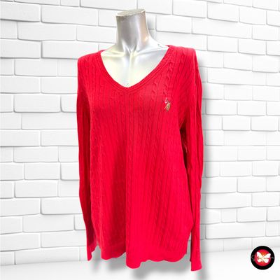 **HOY** Jersey de manga larga  U.S. POLO ASSN. color Rojo Talla XL
