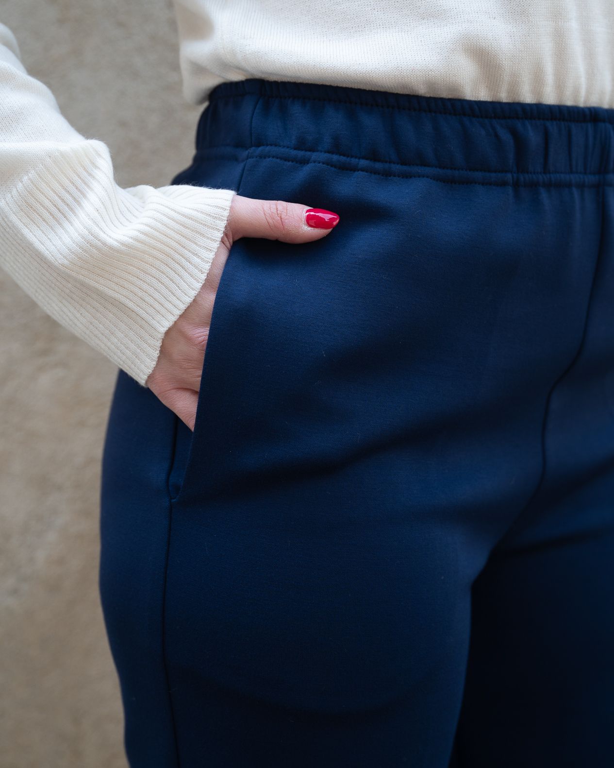 Pantalone Fly Girl con elastico blu