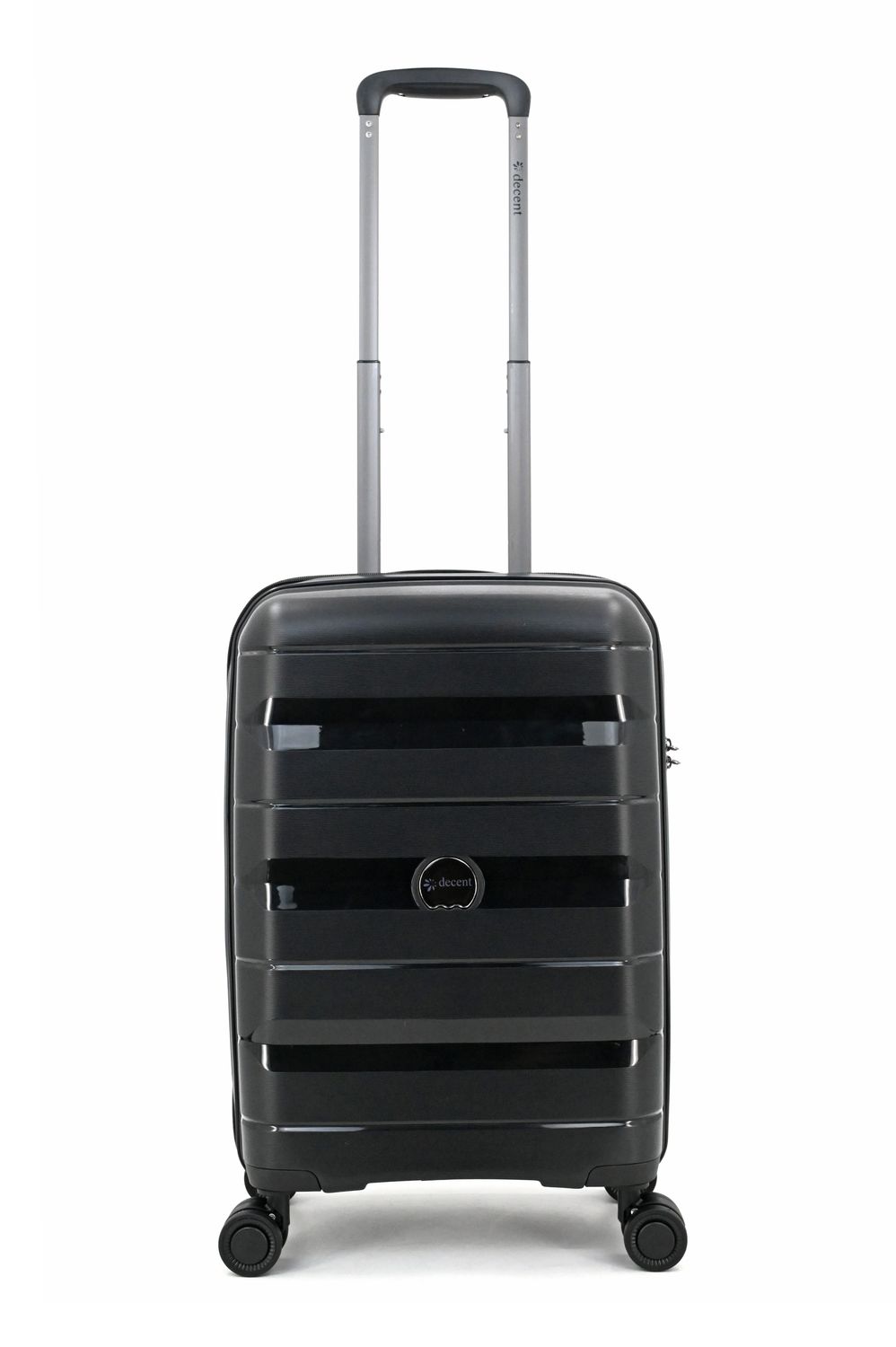Straight-Line Hartschalen Handgepäck Reisekoffer 35 L – Trolley mit TSA-Schloss, 4 Rollen, Anthrazitschwarz (55 × 35 × 20 cm)
