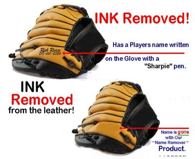 Removes Ink Names Off Leather Baseball Gloves