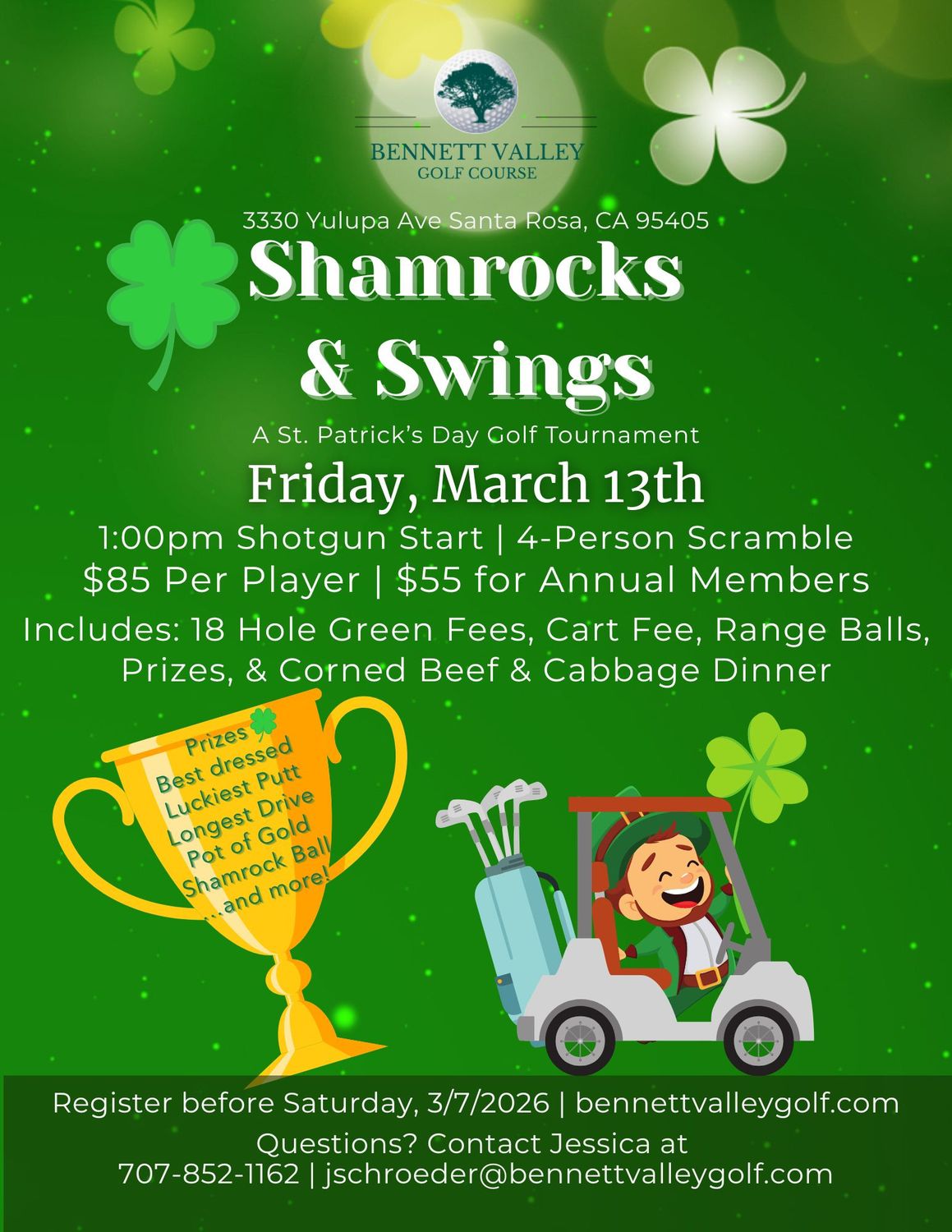 Shamrocks &amp; Swings - Friday, March 13, 2026