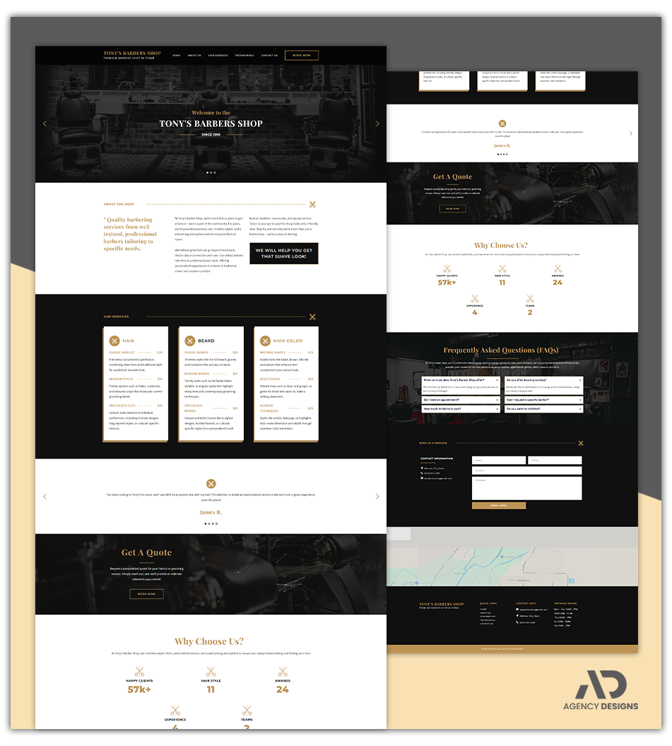 BARBERSHOP 1 - LANDING PAGE BARBERSHOP 1 - LANDING PAGE