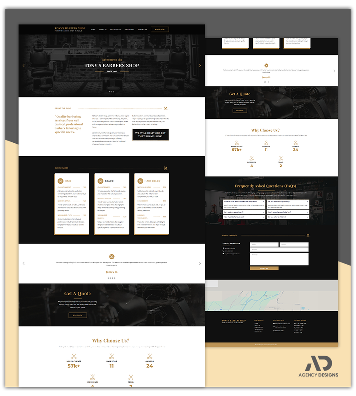 BARBERSHOP 1 - LANDING PAGE
