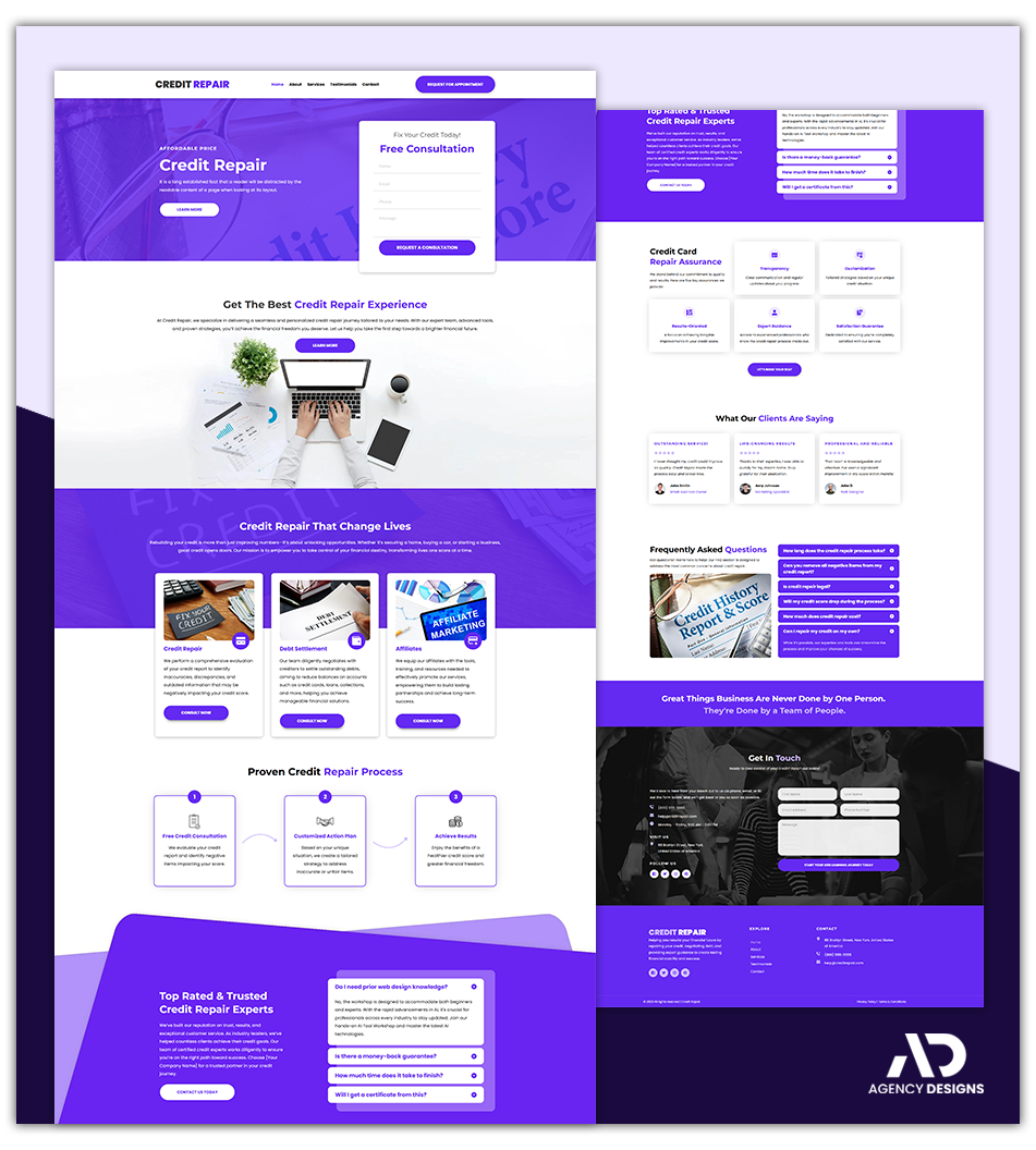 CREDIT REPAIR 1 - LANDING PAGE