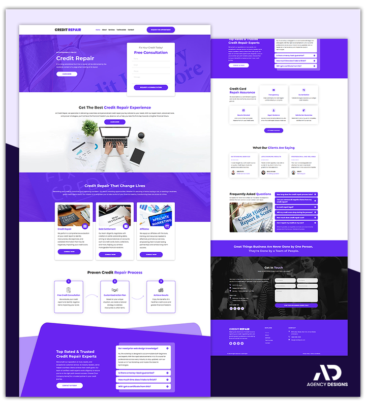 CREDIT REPAIR 1 - LANDING PAGE