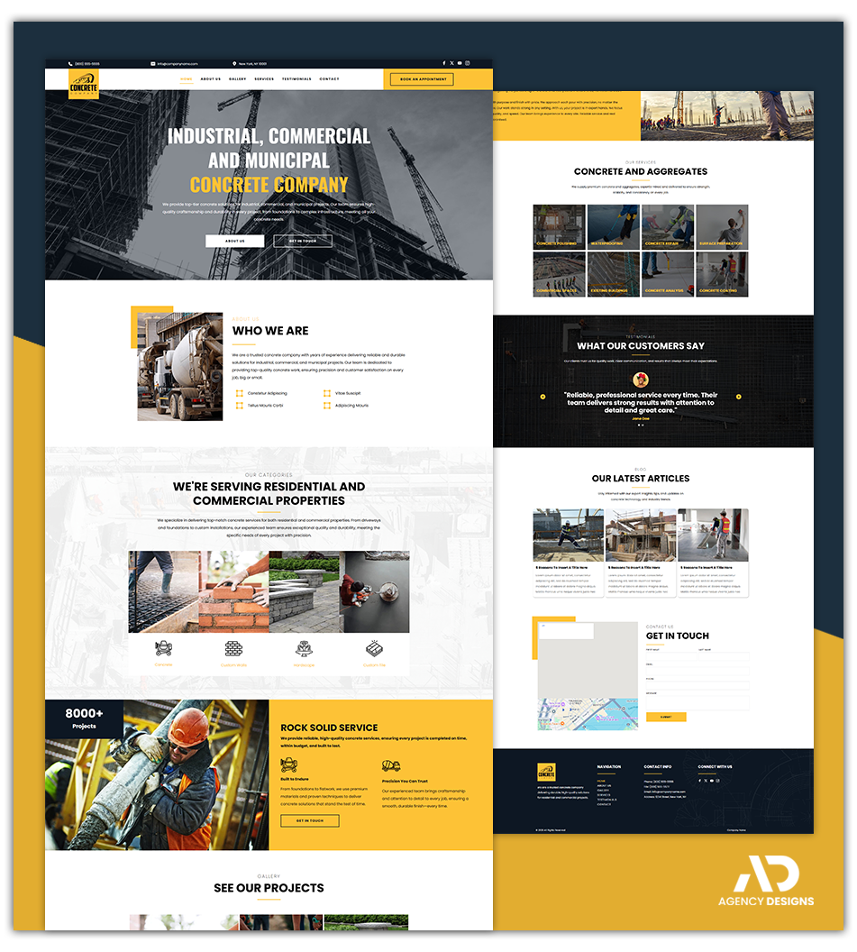 CONCRETE 1 - WEBSITE THEME