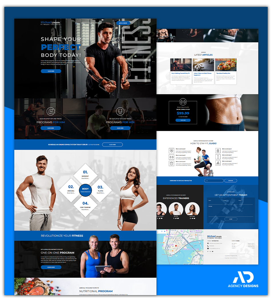 FITNESS TRAINER 1 - WEBSITE THEME