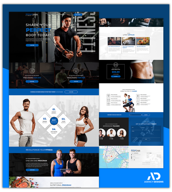 FITNESS TRAINER 1 - WEBSITE THEME