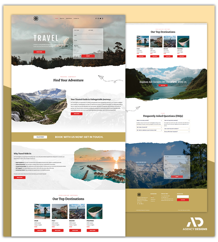 TRAVEL 1 - LANDING PAGE