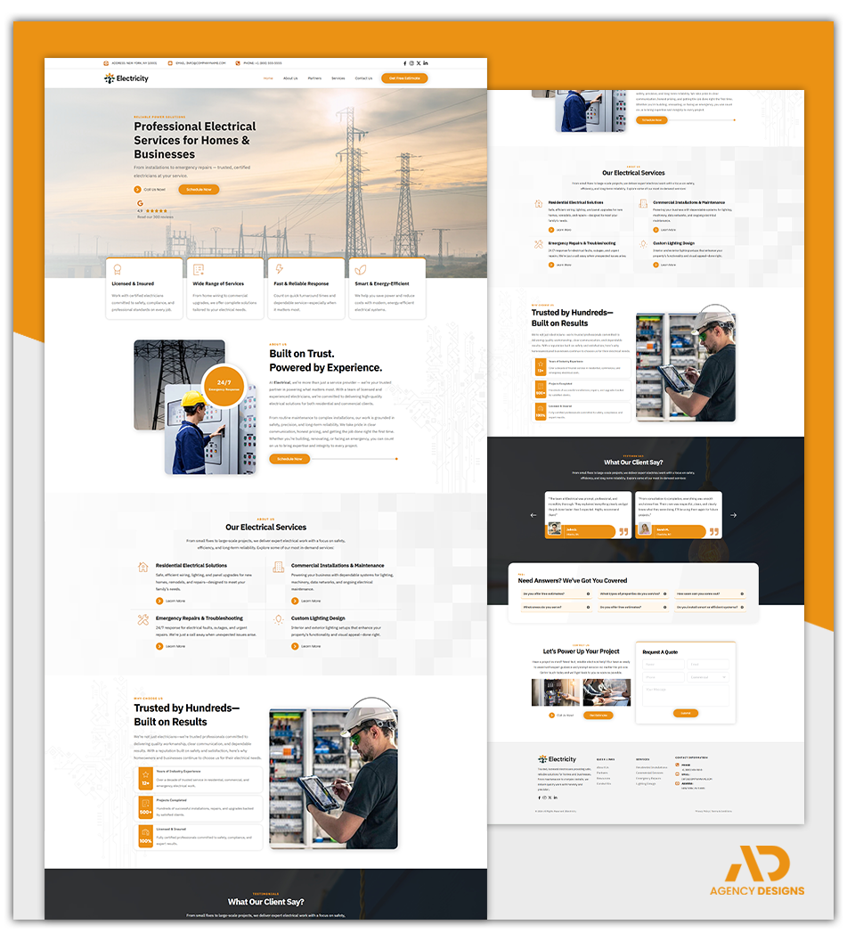 ELECTRICIAN 2 - WEBSITE THEME