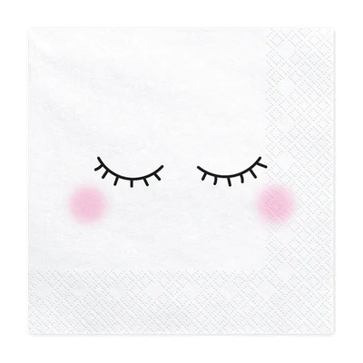 20 Servietten - Gesicht - 4 Stück