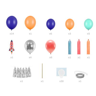 Luftballon Girlande - Weltall - 5 Sets