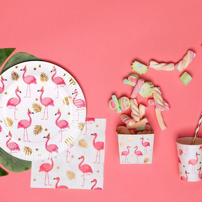 20 Servietten - Flamingo - 5 Stück