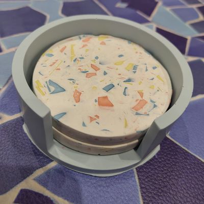 Ouder-kind workshop terrazzo-coasters 29/04/2026