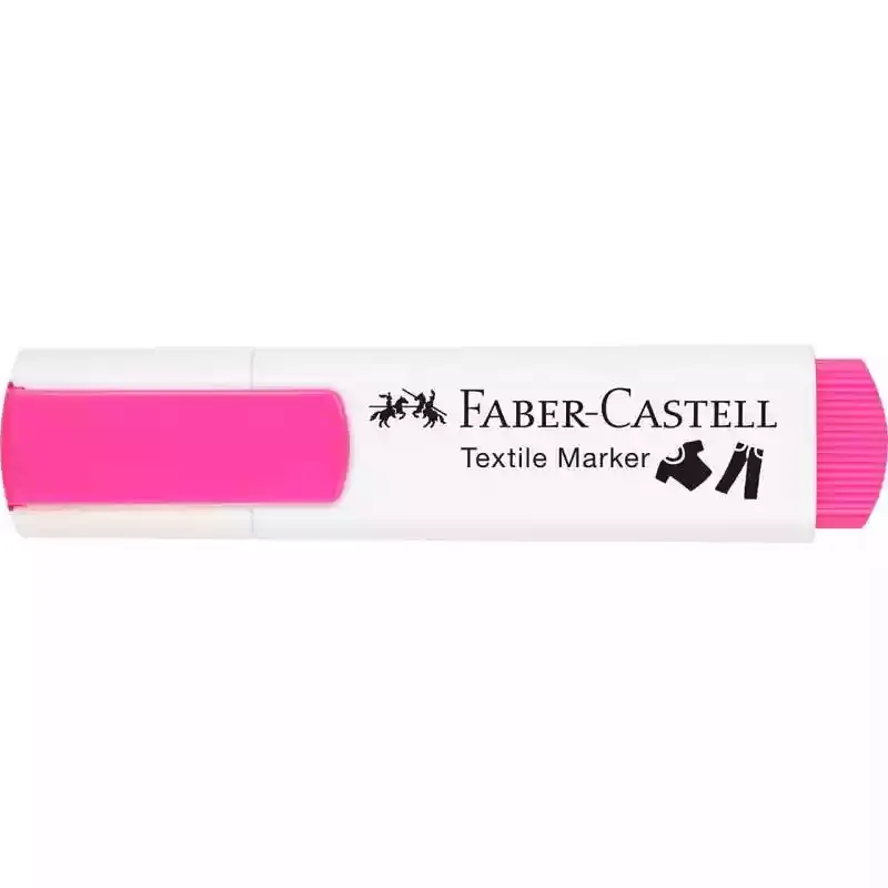 Textielmarker roze faber castell