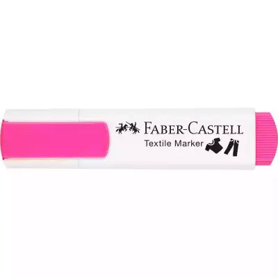 Textielmarker roze faber castell