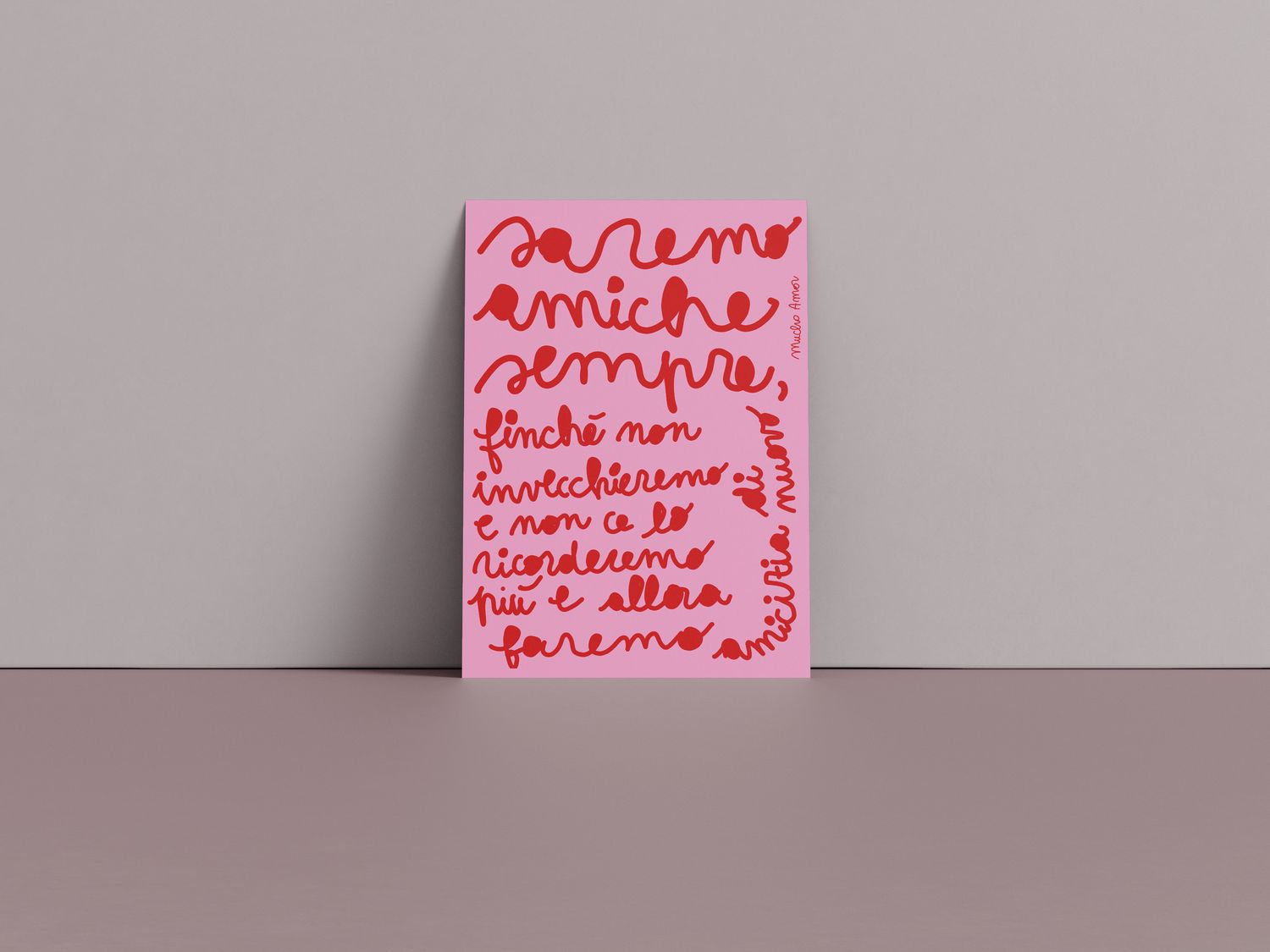 Saremo amiche sempre...