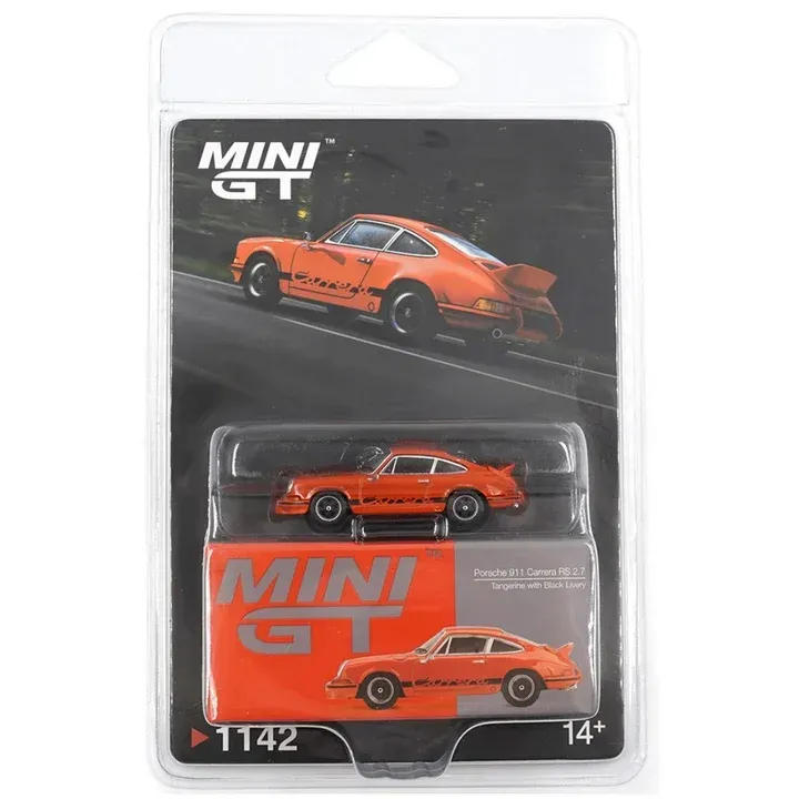 Mini GT Porsche 911 Carrera RS 2.7 Tangerine Blisterversion MGT1142