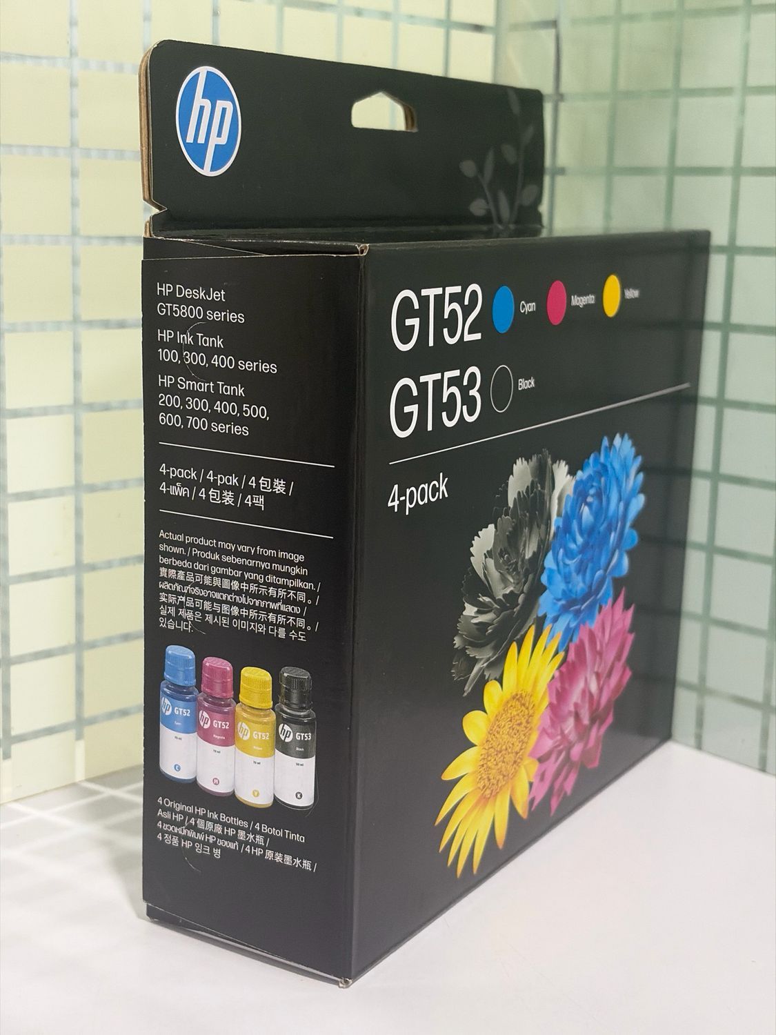 HP GT52, 53 Set of 4 bottle (529, 530, 580, 581, 583, 584)