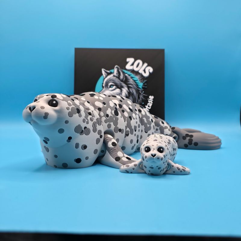 🦭 XXL Mama & Baby Robbe