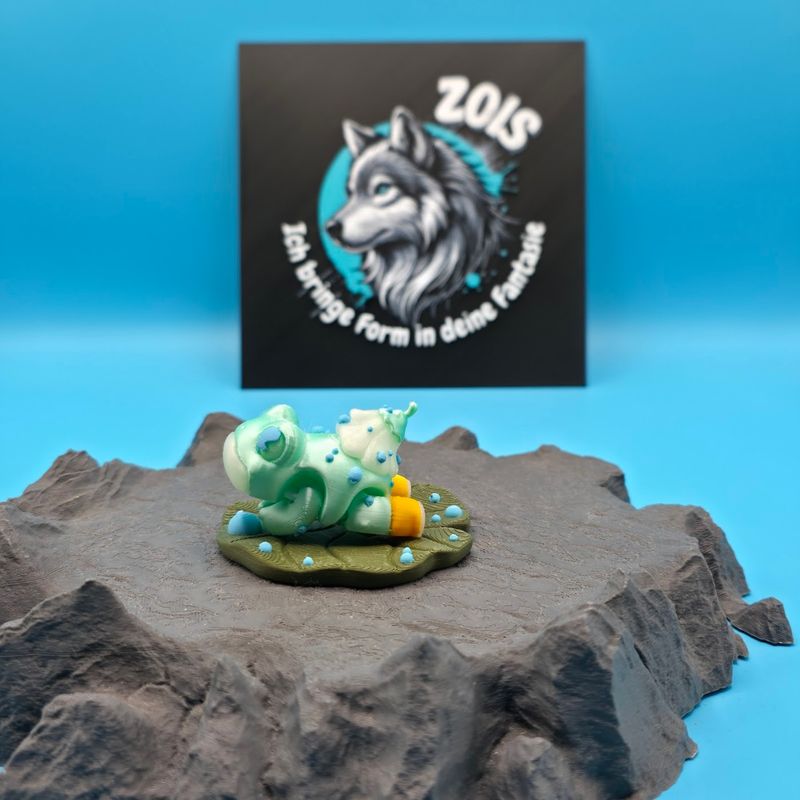 🐸🌼 Schneeglöckchen Frosch