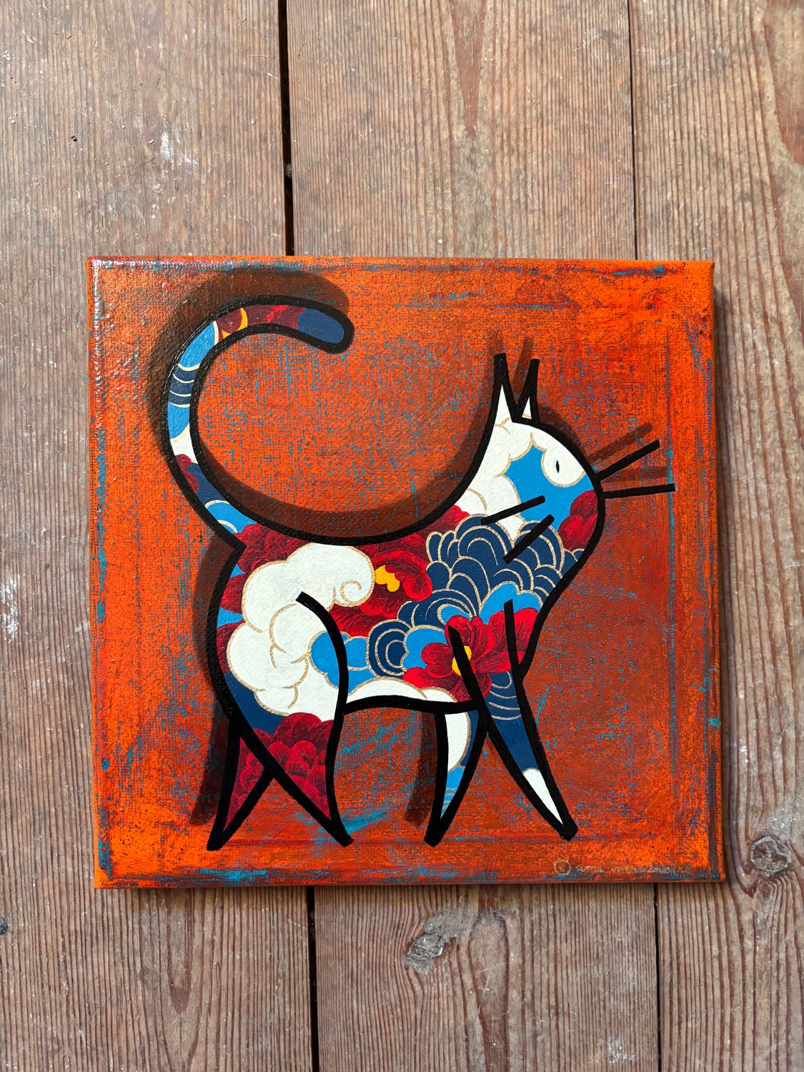 Kirakuna Neko - Mini toile