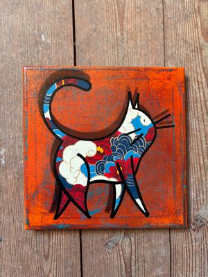 Kirakuna Neko - Mini toile