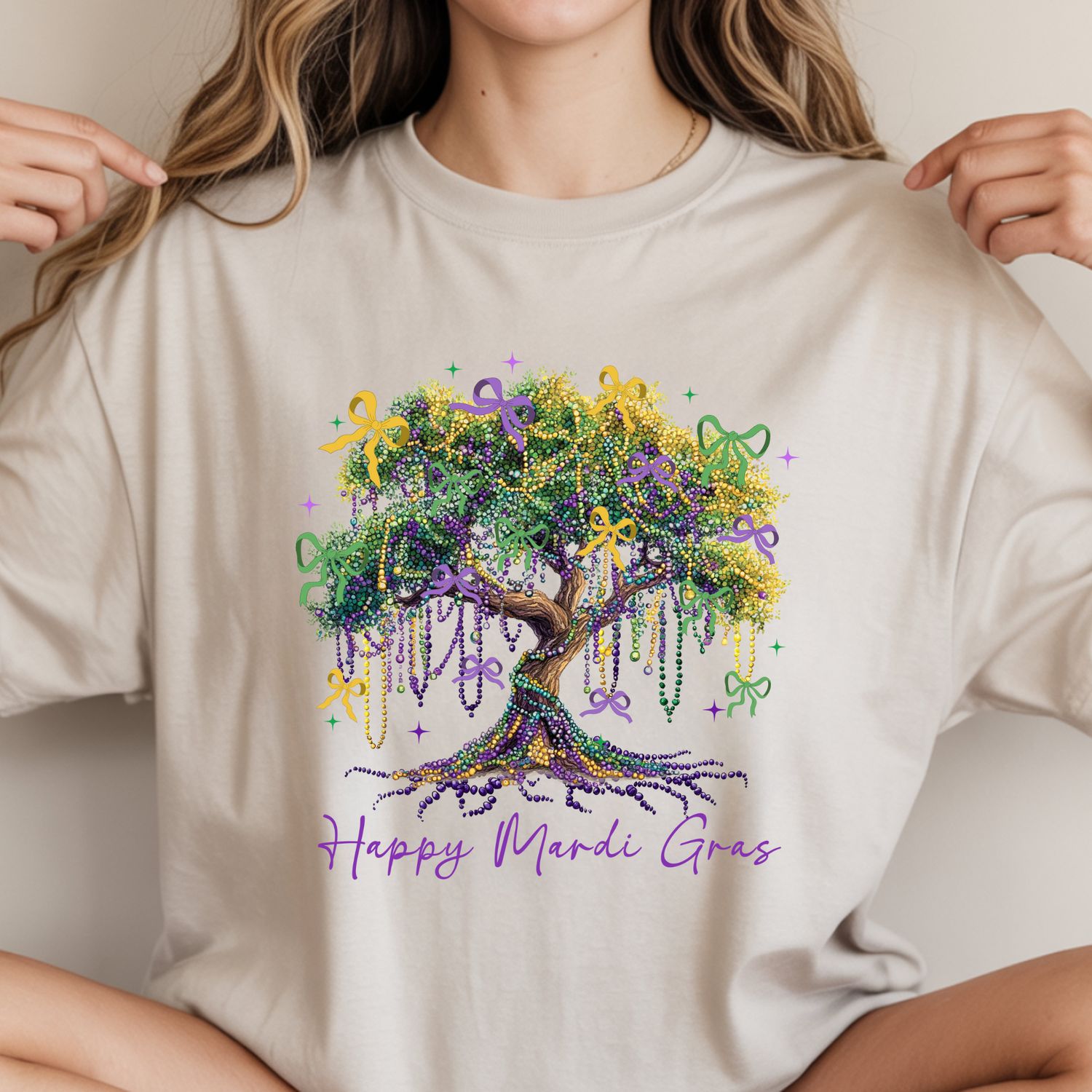 HAPPY MARDI GRAS TREE