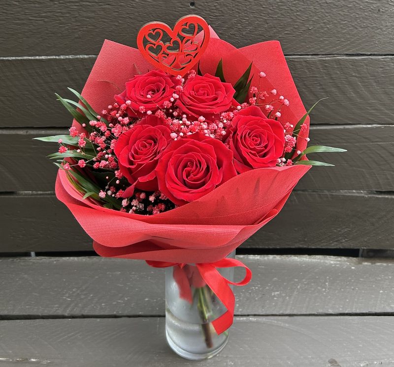 Bouquet With Red Roses