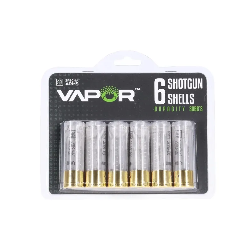 SPECNA ARMS VAPOR Shotgun Shells 6-pack - Transparant