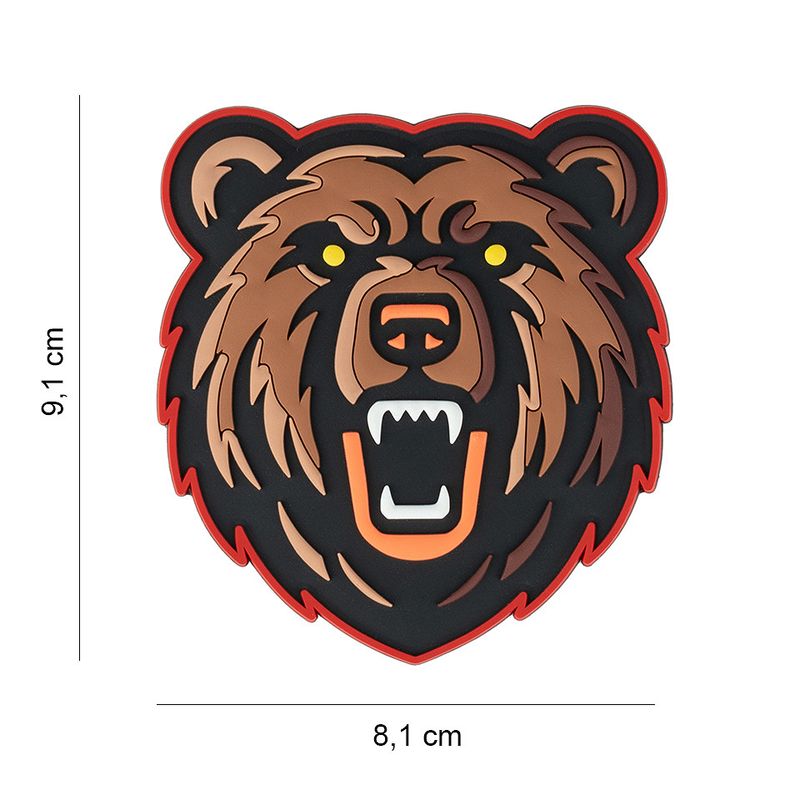 Grizzly Bear PVC Patch