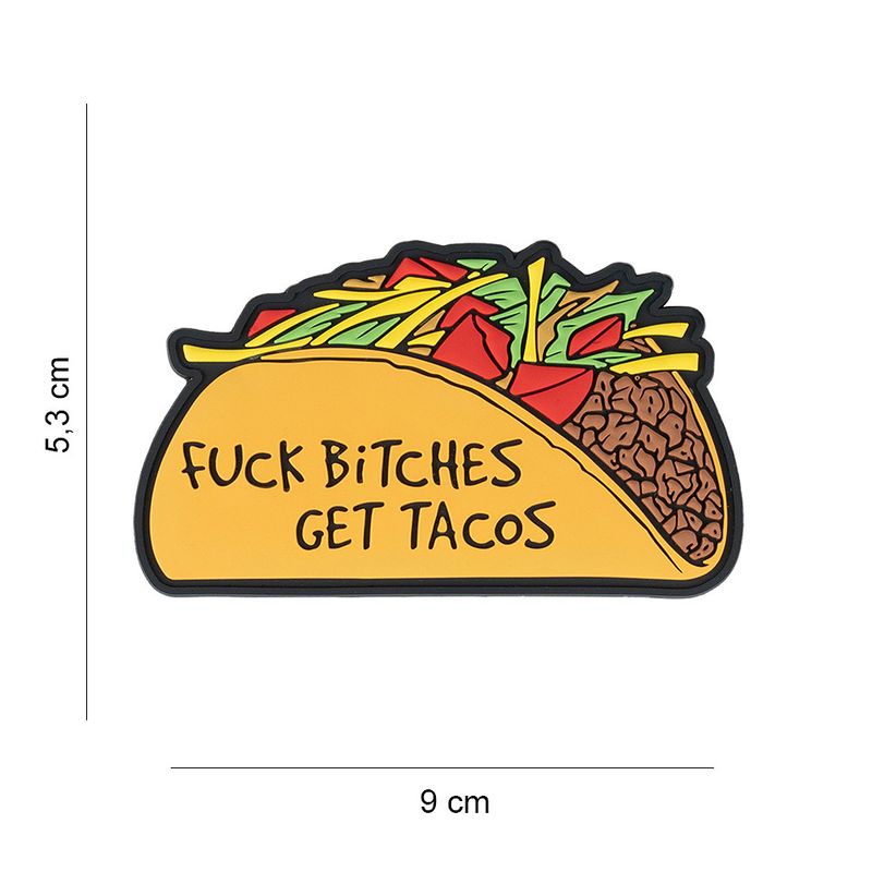 Fuck Bitches Get Tacos PVC Patch