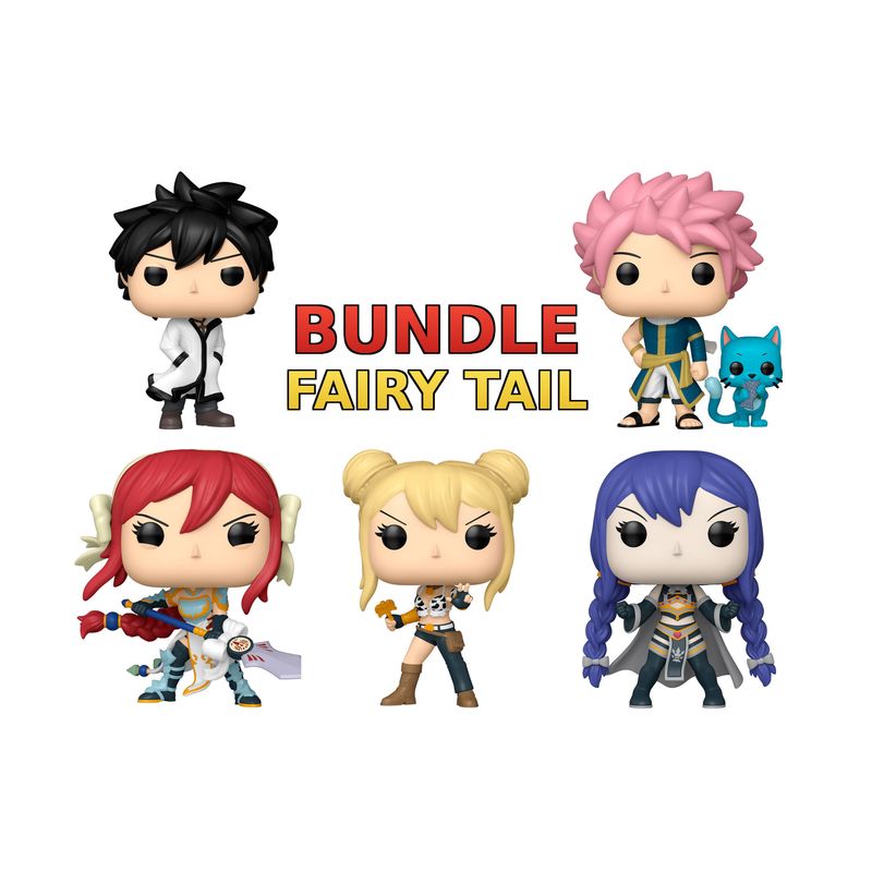 Bundle Funko POP! Fairy Tail: 100 Years Quest – Pack 5 Figuras (Preventa)