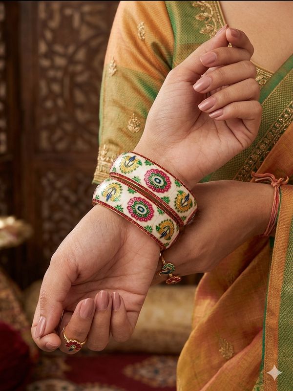 Meenakari style armbanden multicolor