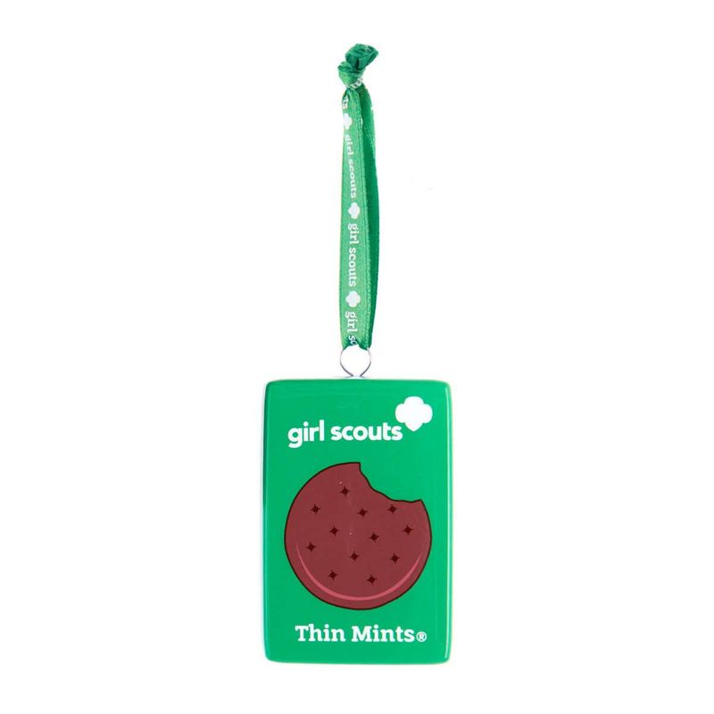 GIRL SCOUTS COOKIE BOX ORNAMENT GREEN
