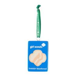 GIRL SCOUTS COOKIE BOX ORNAMENT BLUE