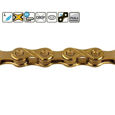 Chaîne KMC E1 3/32" – Or – 96 maillons